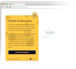 Free COVID-19 Notification Popup gallery image