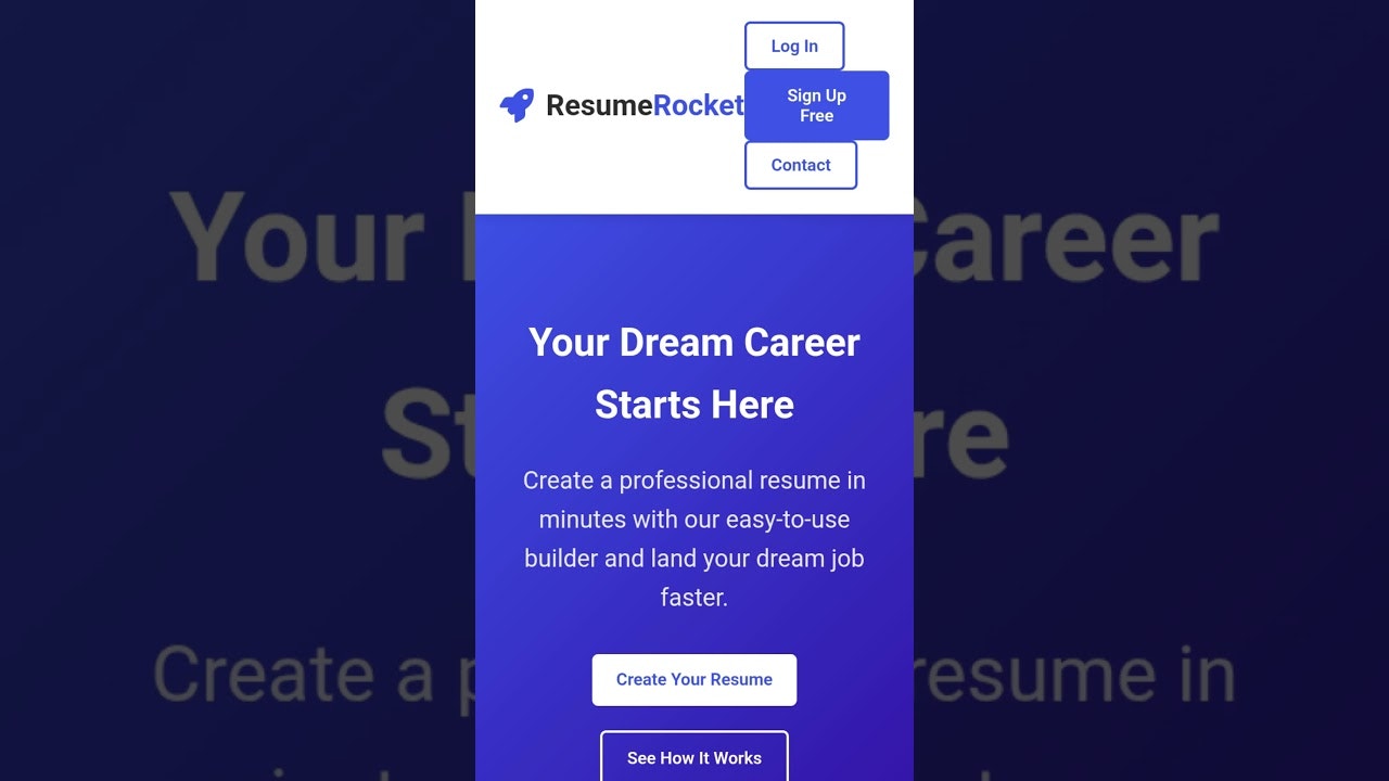 Resume Rocket - AI Resume Builder