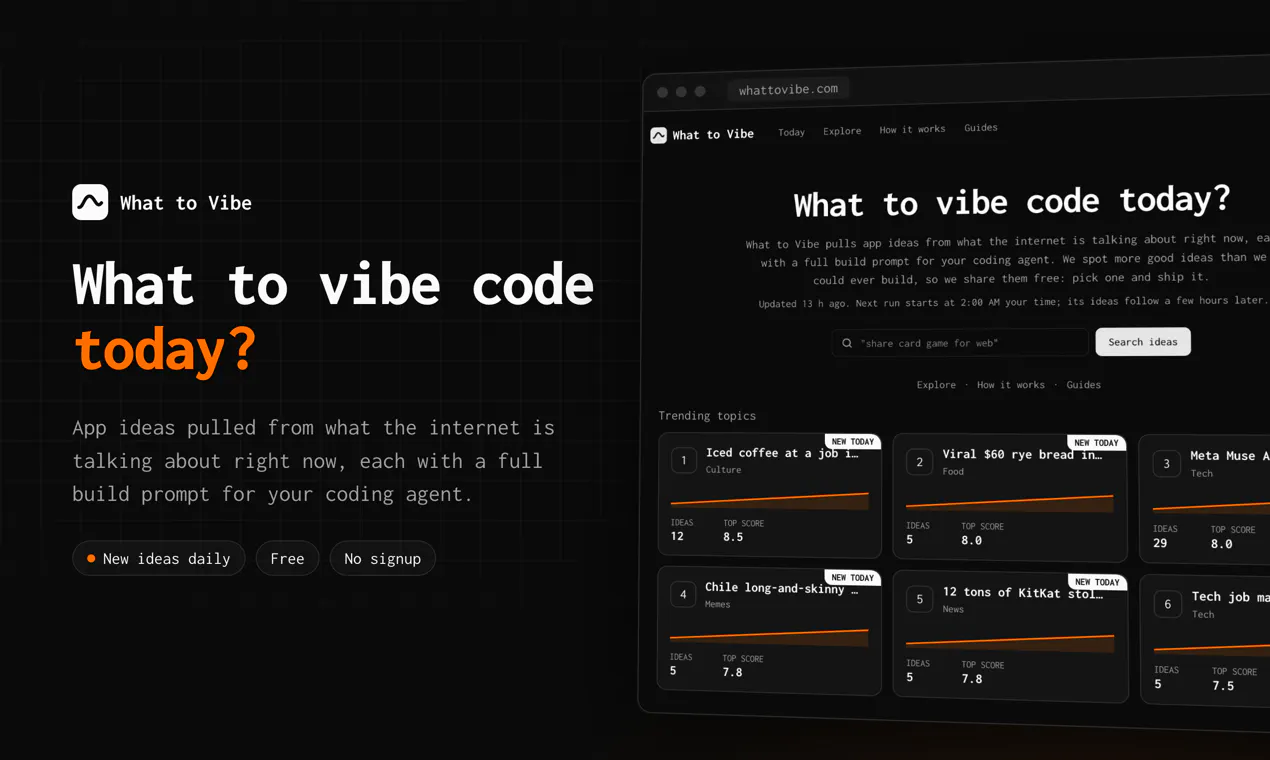 What to Vibe gallery image