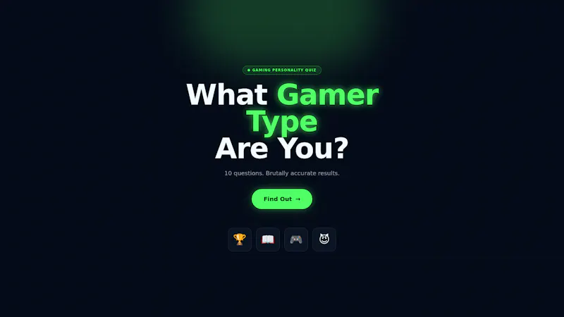 Gamer Personality Quiz screenshot 1