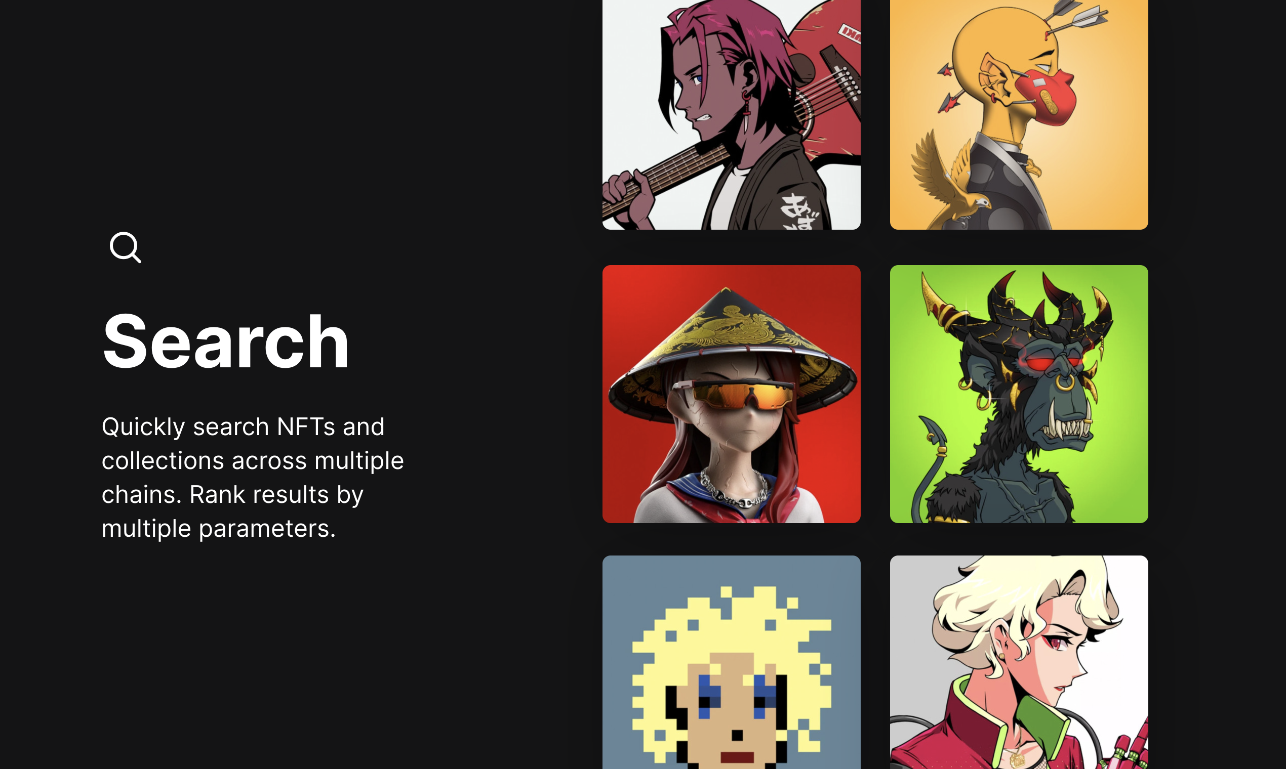 Rarify NFT Data API gallery image