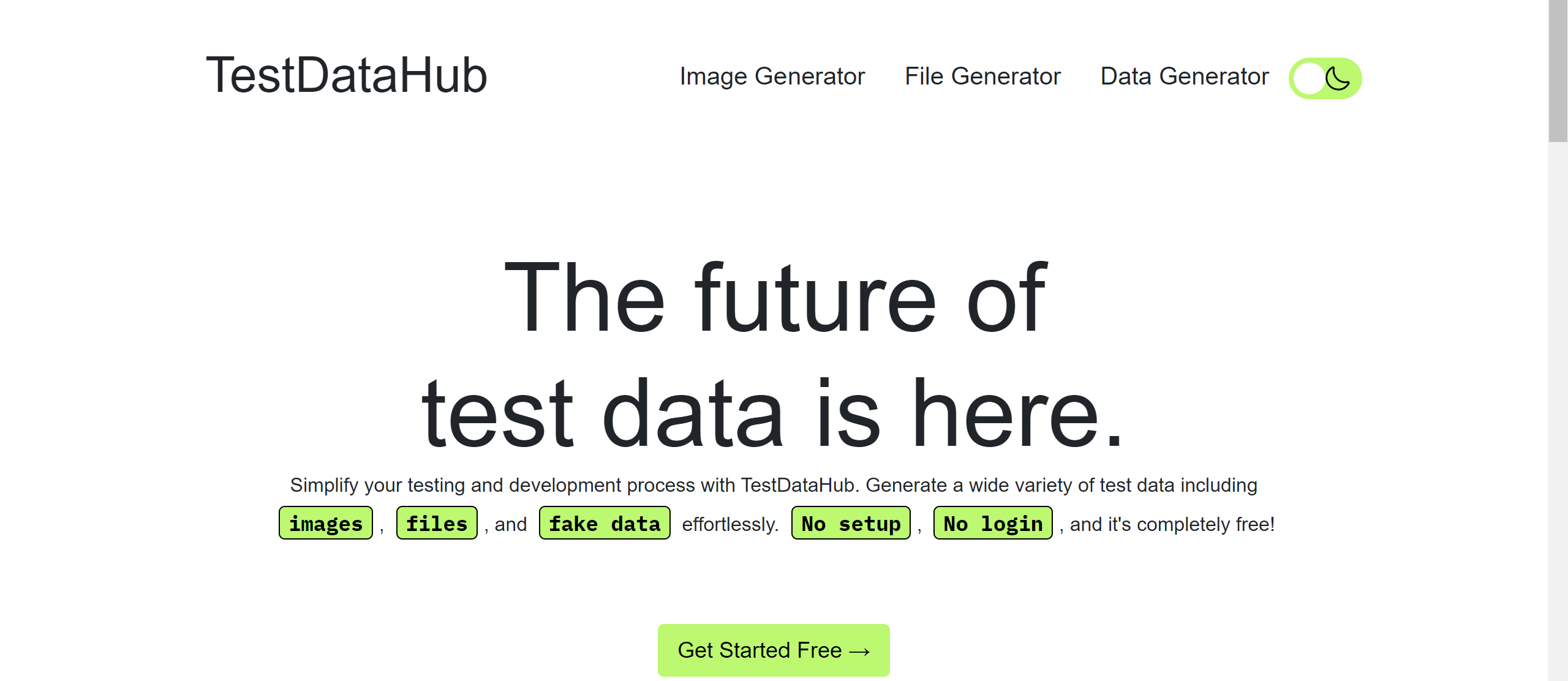 startuptile TestDataHub-Ultimate Tool for Test Data Generation