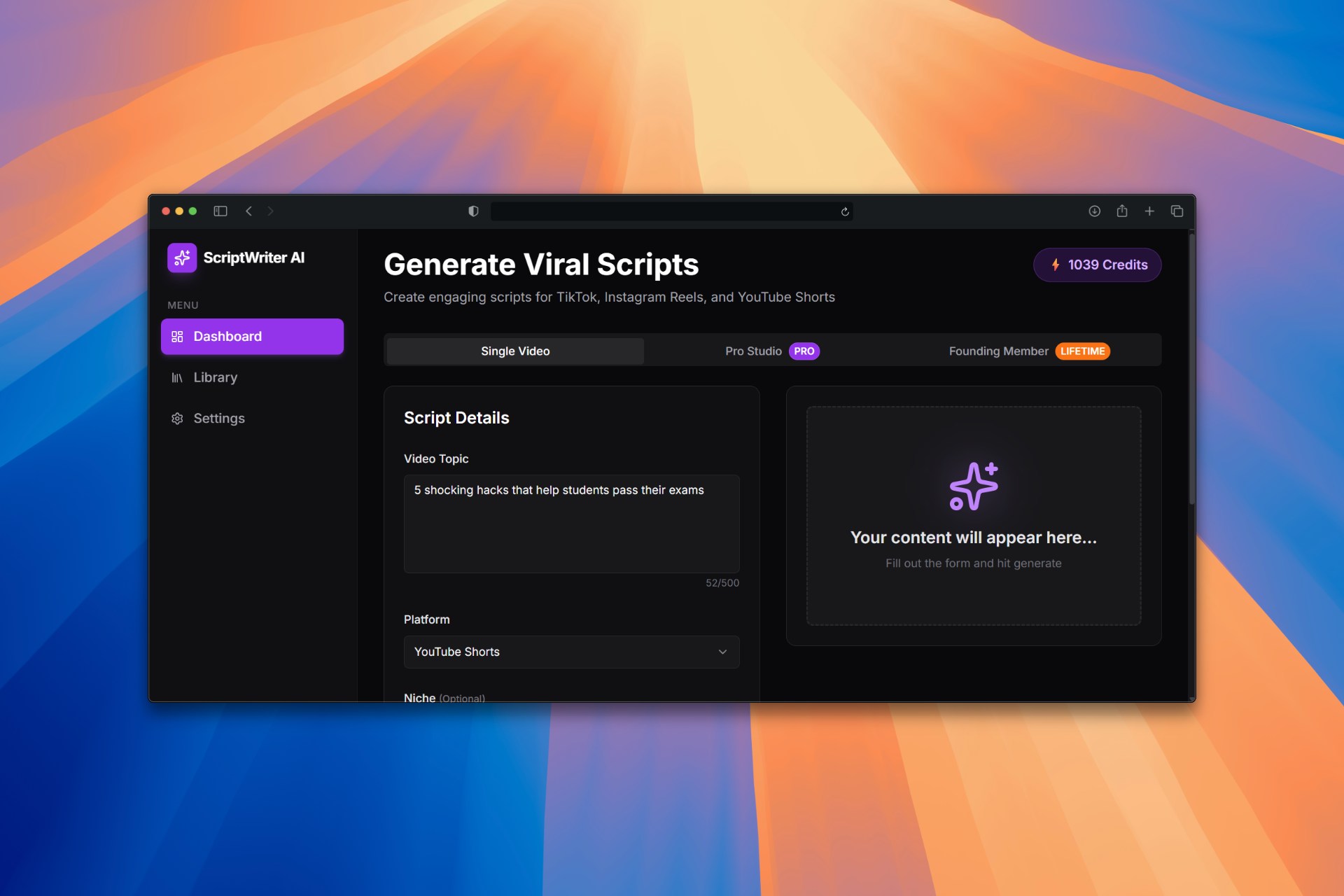 Viral Scriptwritter AI gallery image