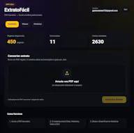 ExtratoFácil — PDF bancário para Excel