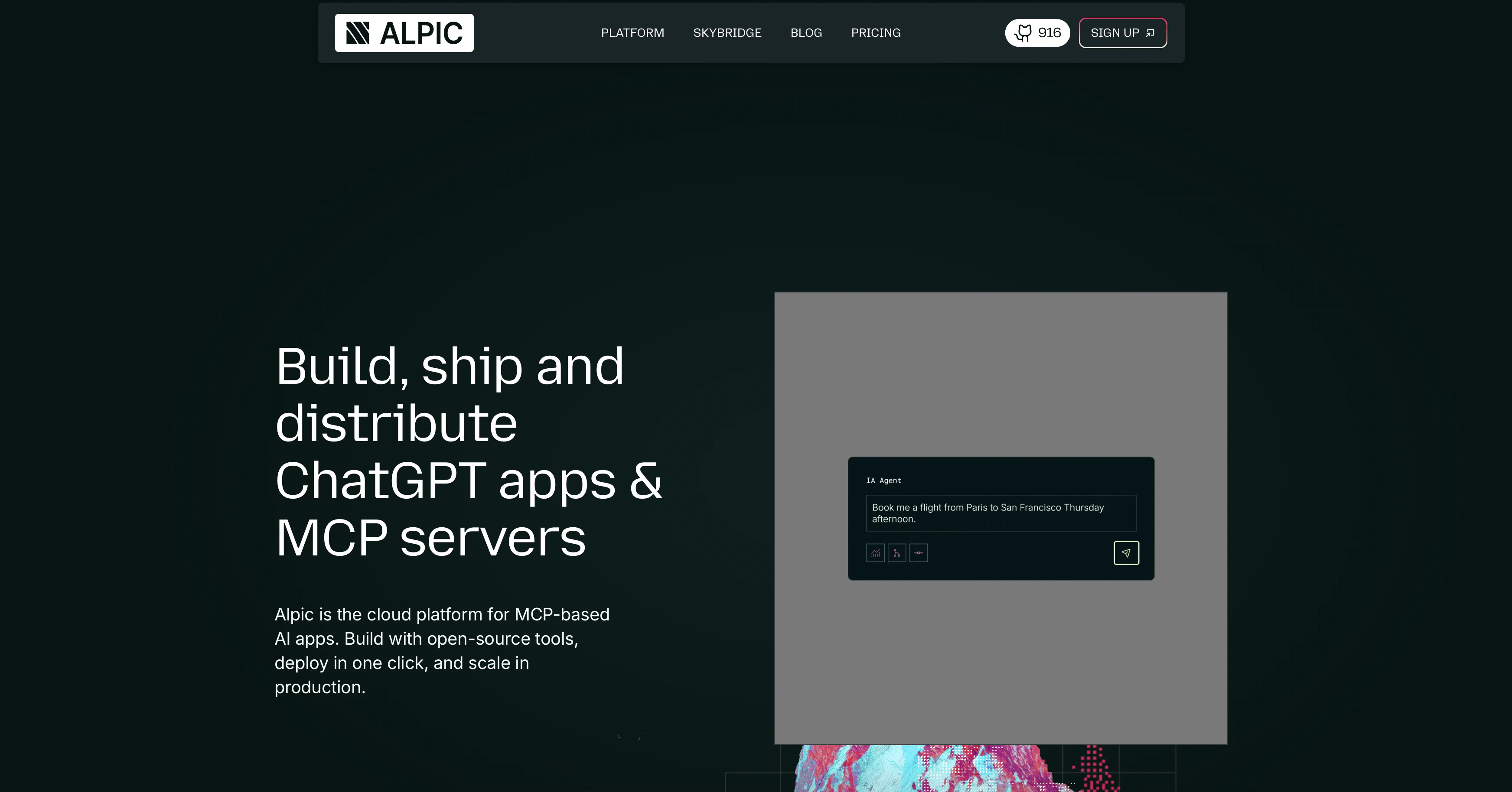 startuptile Alpic-Build ship and distribute AI apps & MCP servers