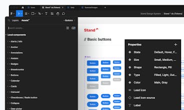 Stand UI design system gallery image