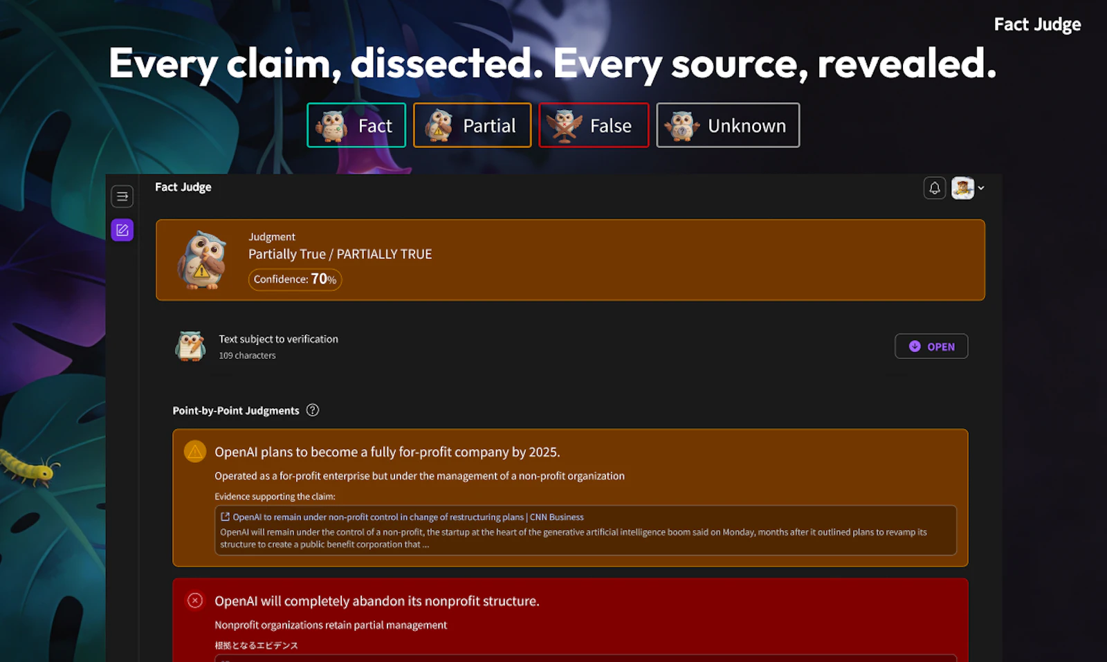 FactJudge screenshot 3