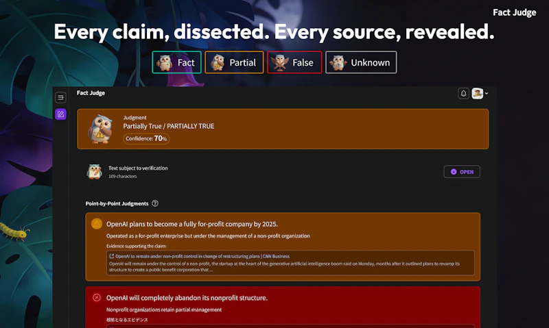 FactJudge screenshot 3