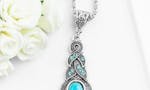 Water Drop Turquoise Necklace image