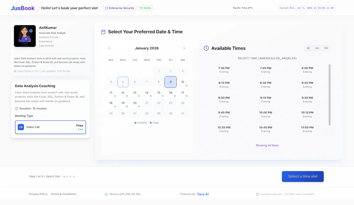 JusBook - Scheduler
