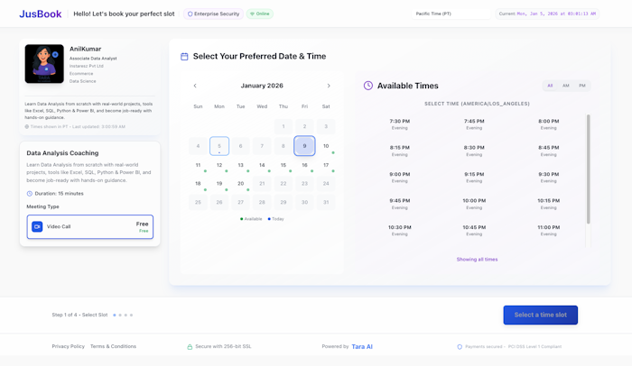 JusBook - Scheduler产品图