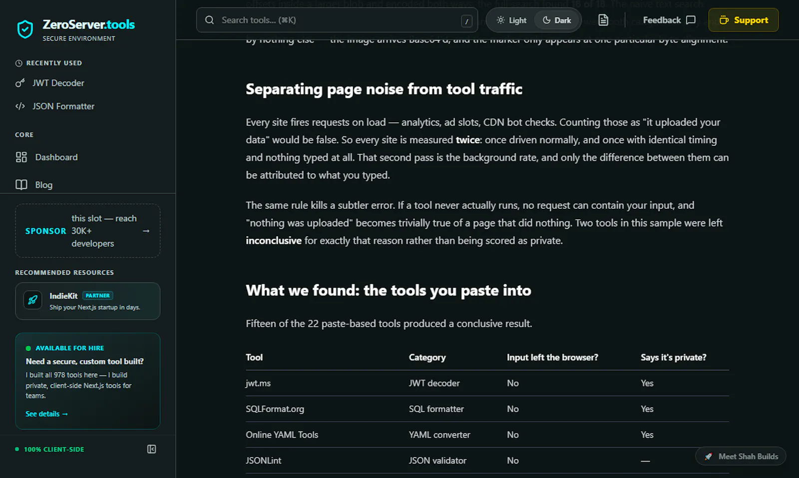 ZeroServer.tools 2.0 screenshot 4