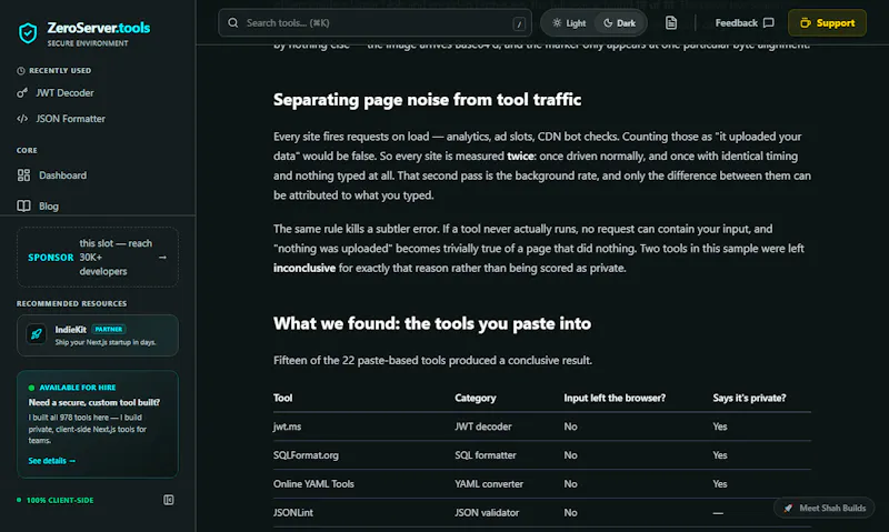ZeroServer.tools 2.0 screenshot 4