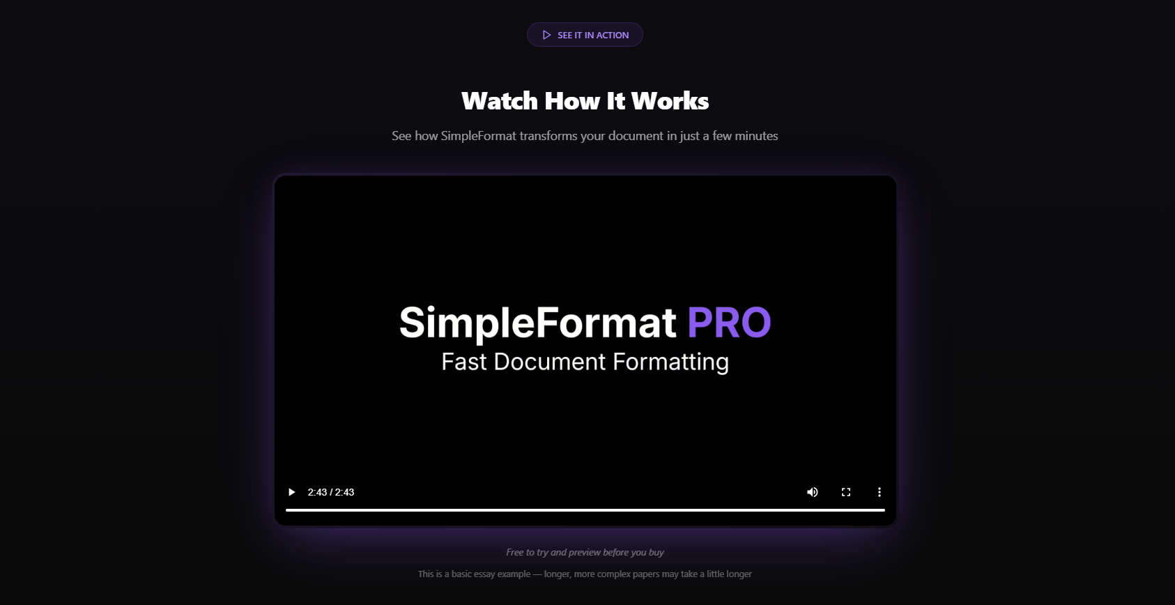 SimpleFormat Pro - Screenshot 4 showing product features and functionality