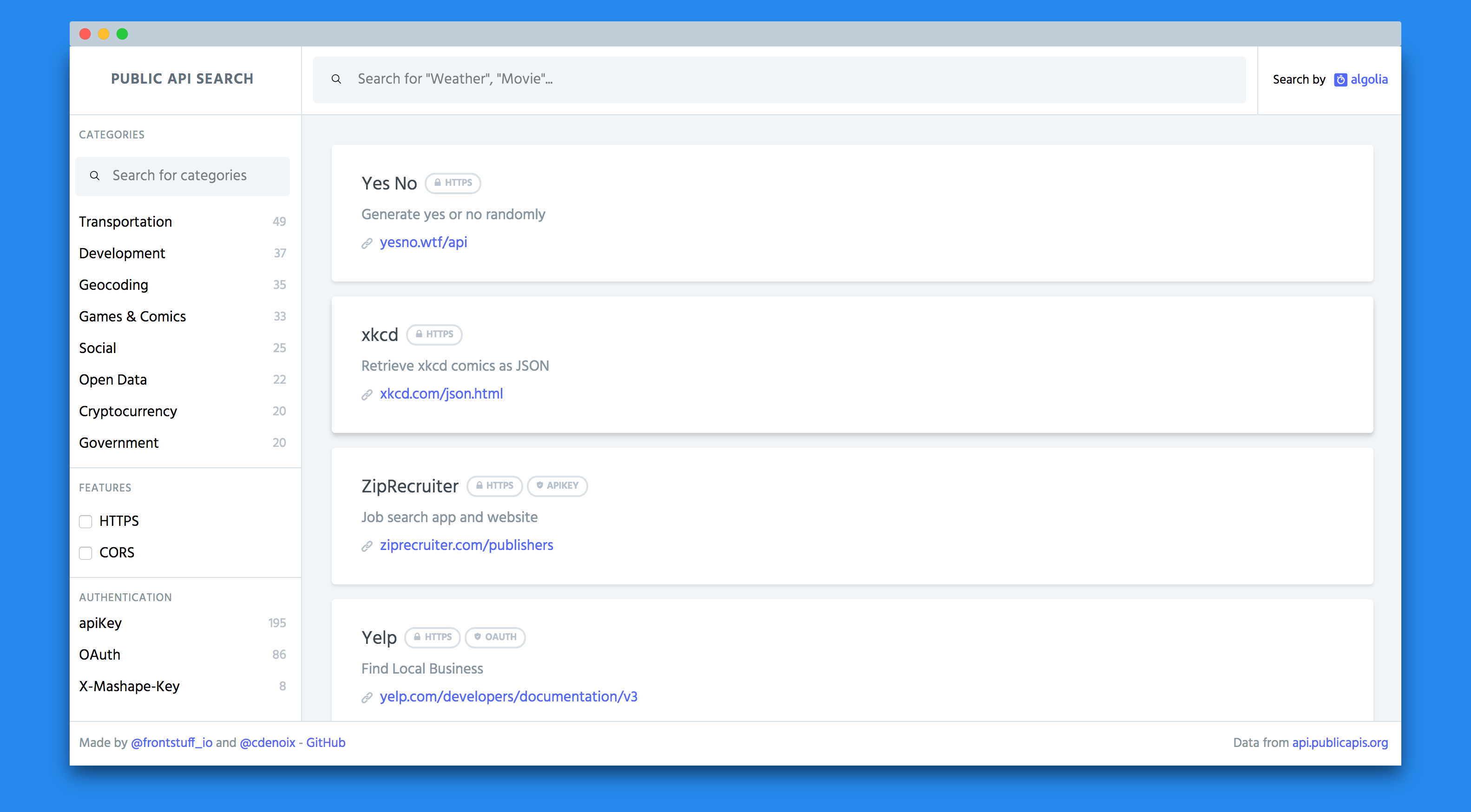 API Search gallery image