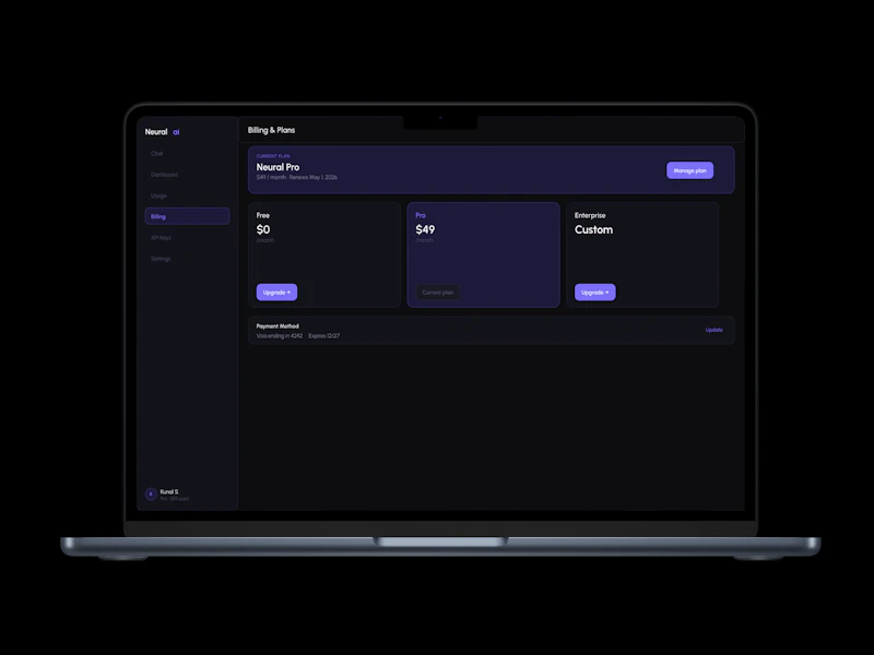 NEURAL — AI UI Kit screenshot 5
