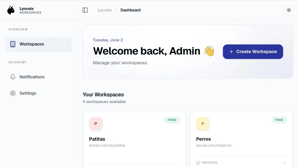 Lynceix screenshot