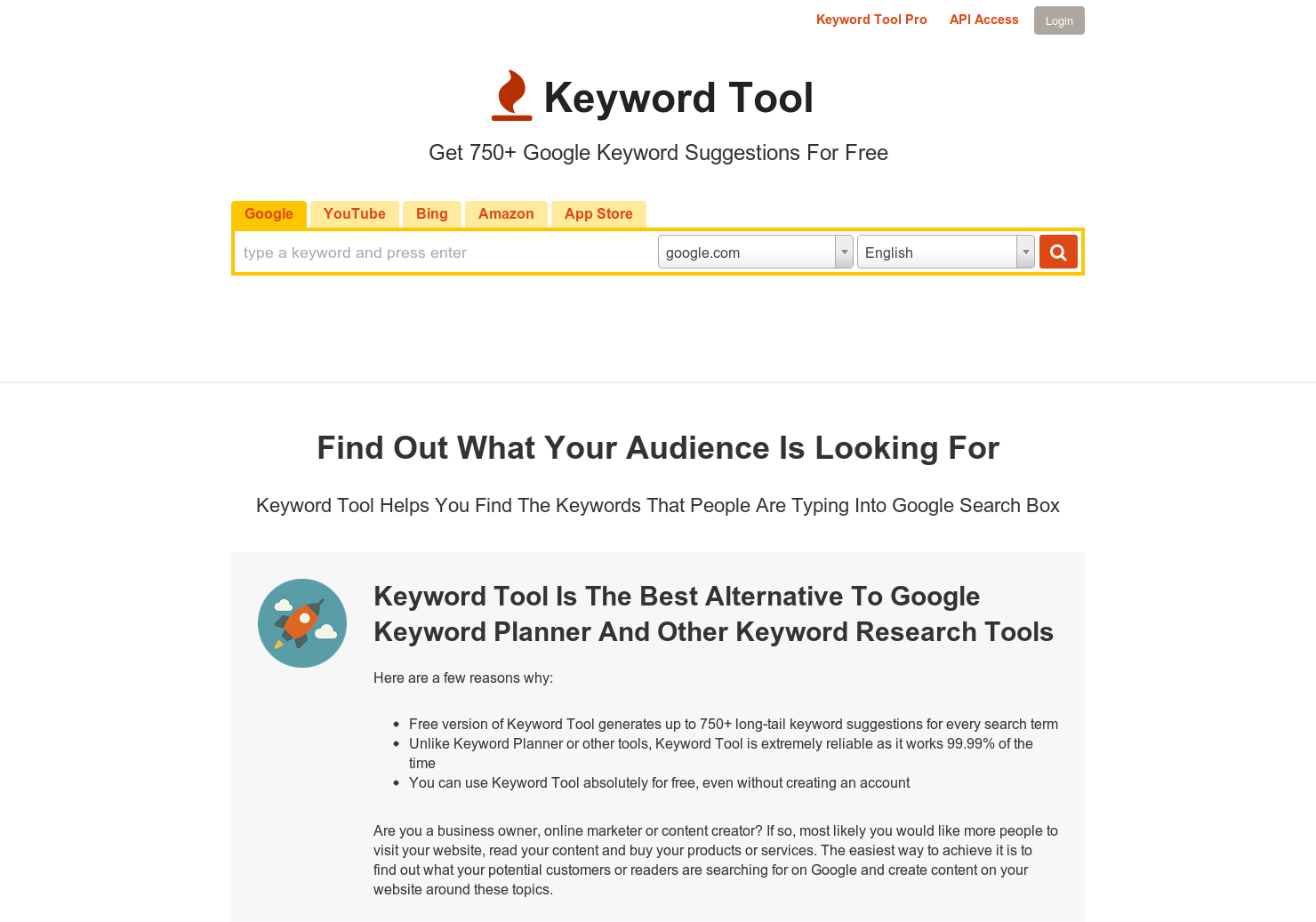 Alternative hot sale keyword planner