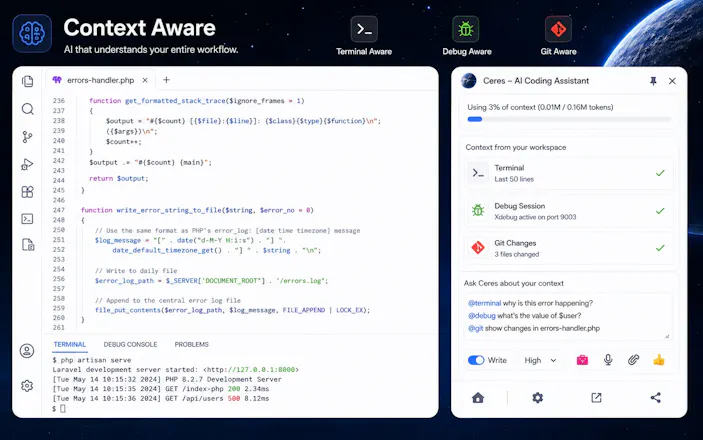 Ceres - AI Codding Assistant for VS Code gallery image
