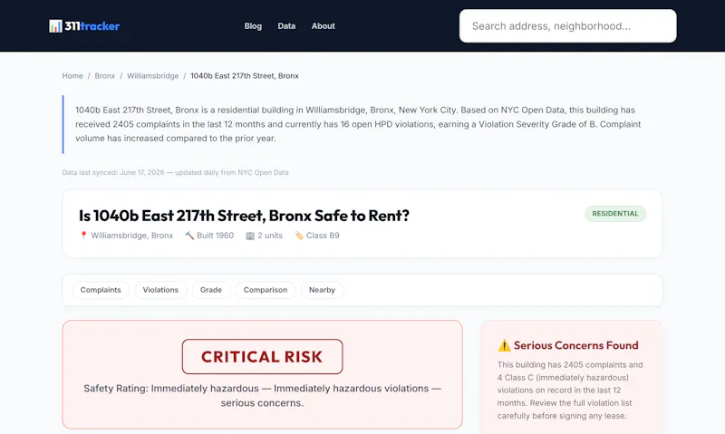 311 Tracker screenshot 2
