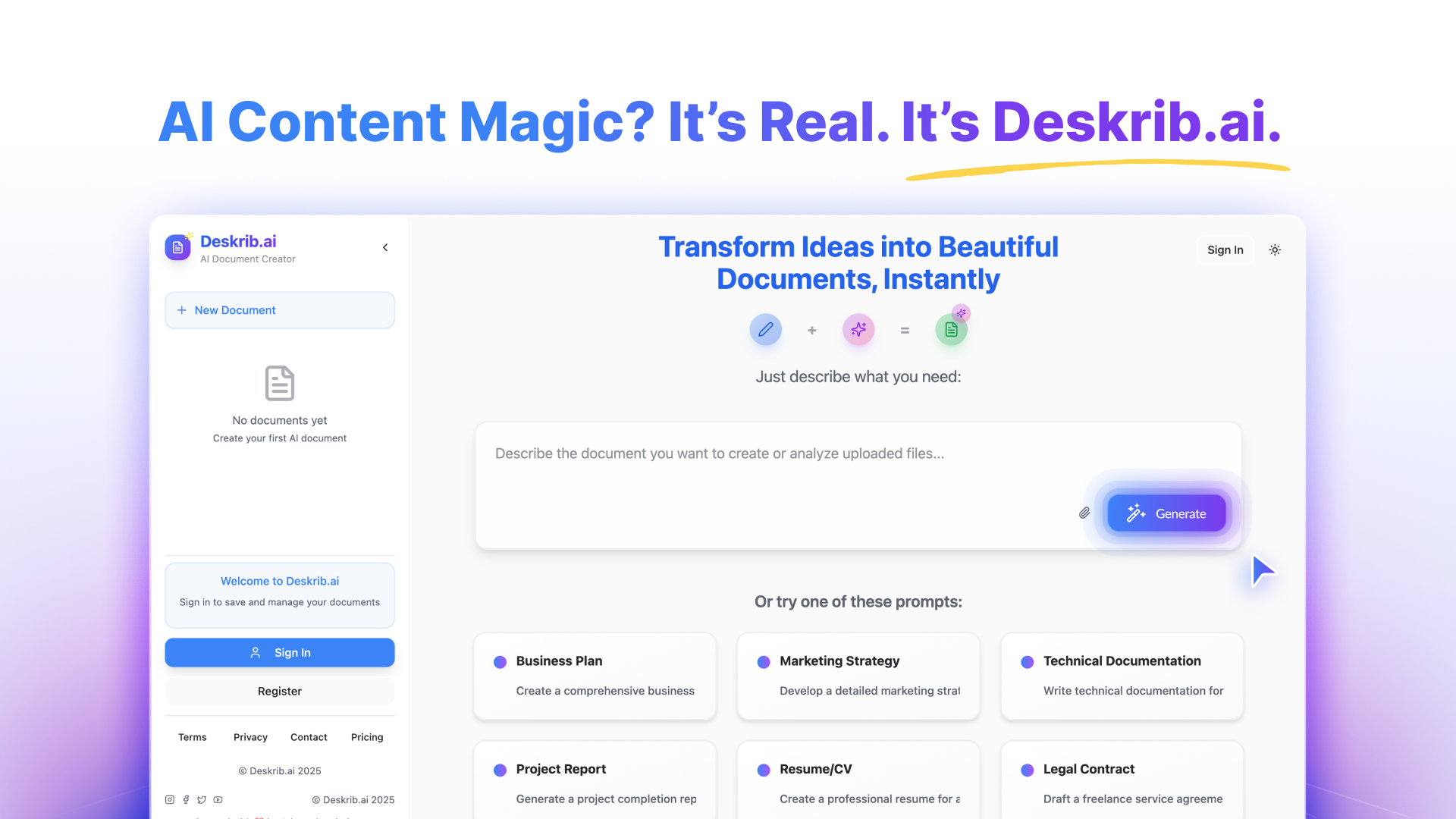 Deskrib.Ai media 3