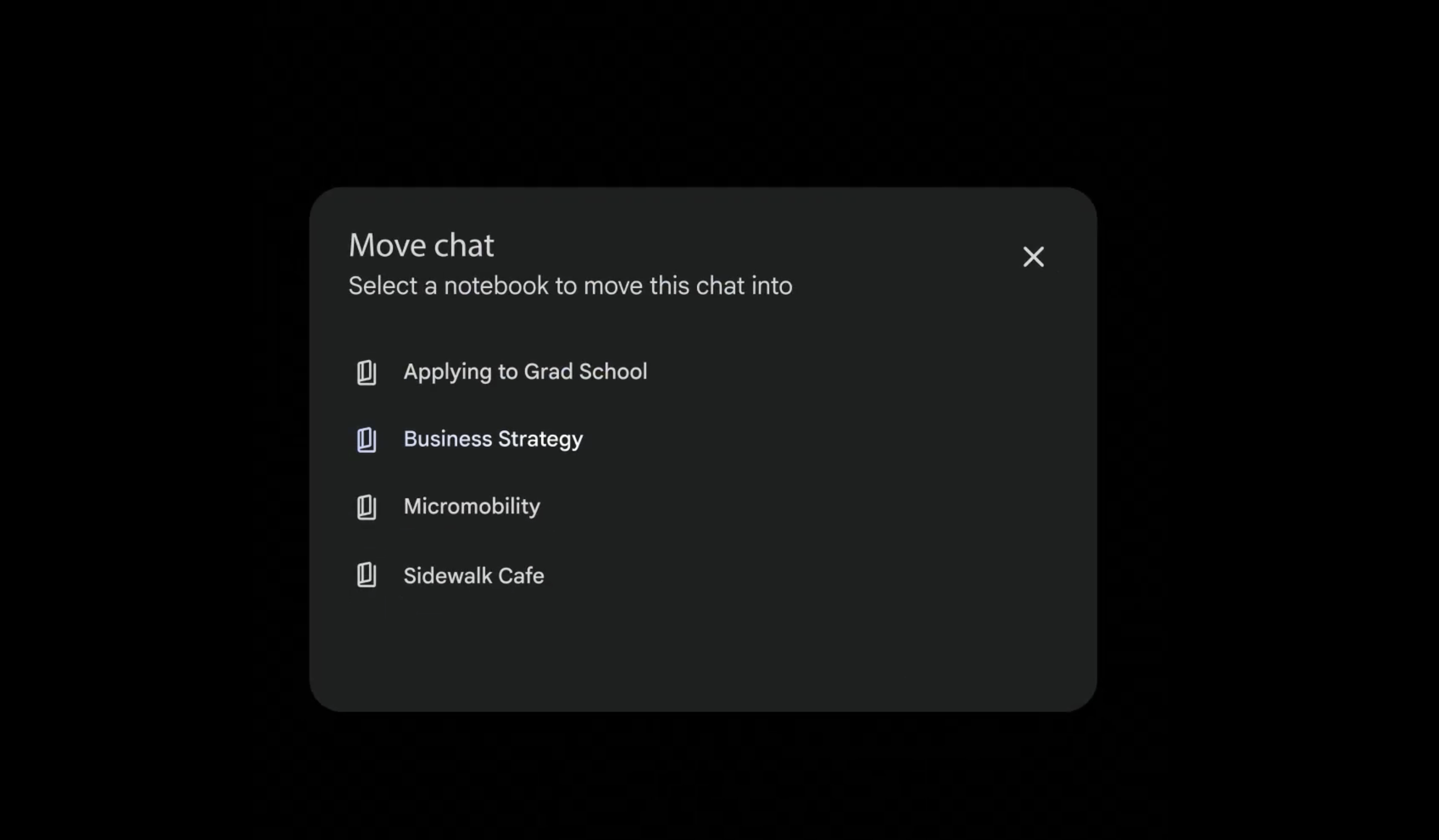 Notebooks in Gemini gallery image