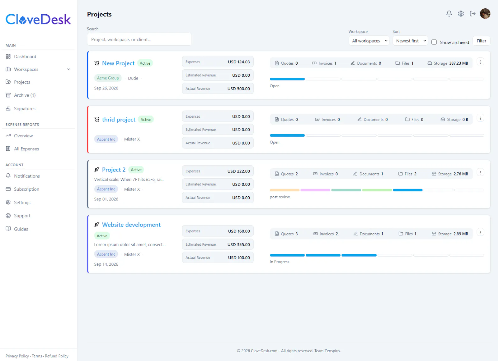 CloveDesk screenshot 4