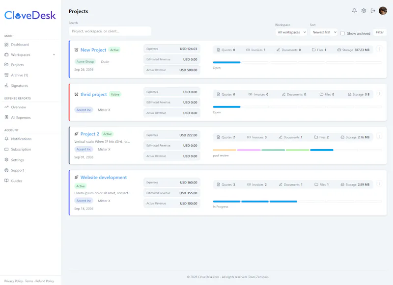 CloveDesk screenshot 4