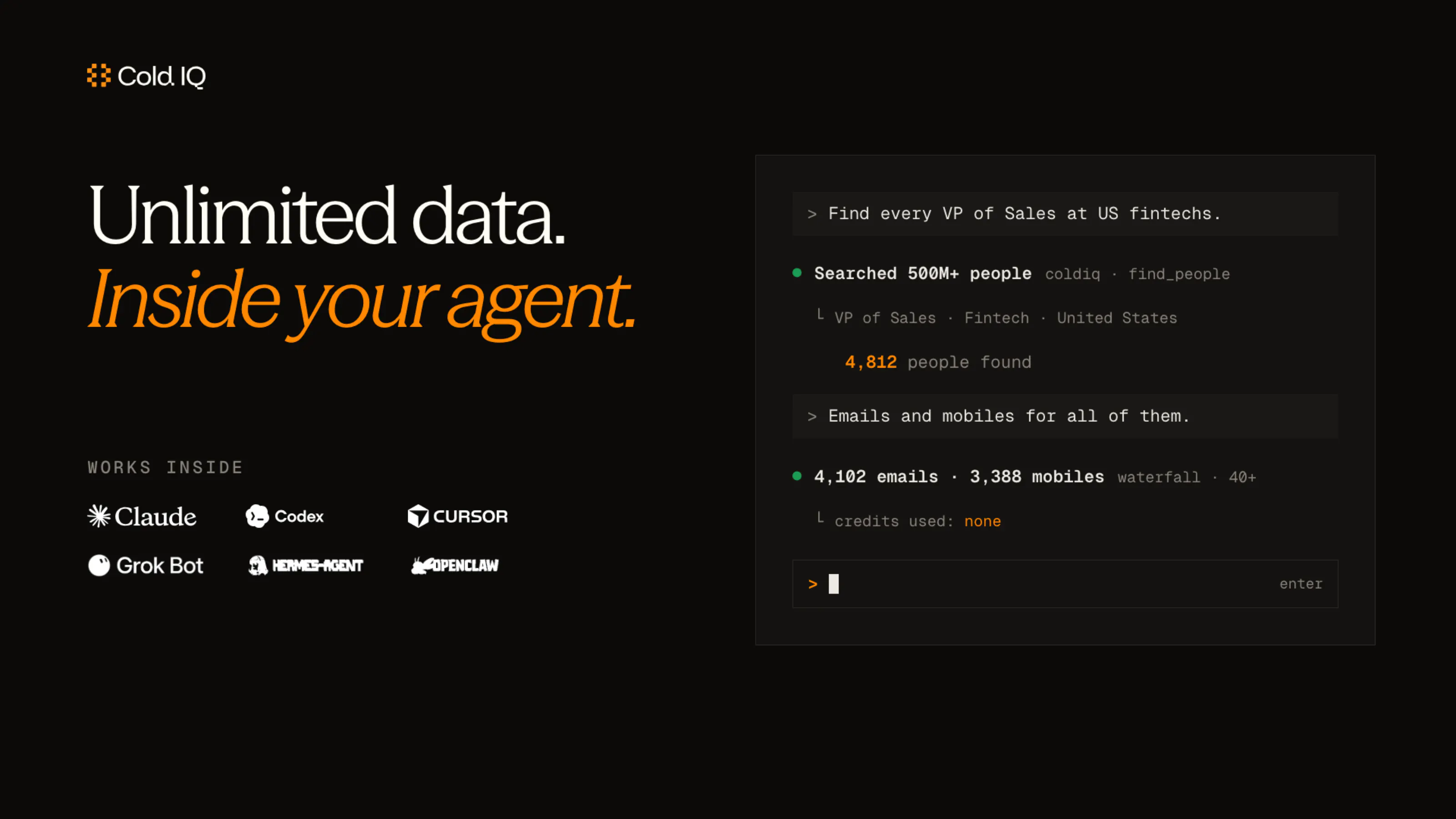 ColdIQ Unlimited Data gallery image