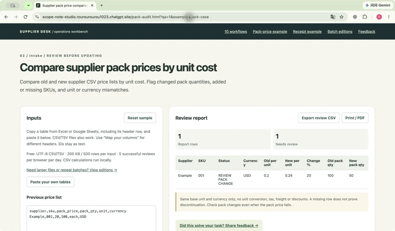 Pack Audit gallery image