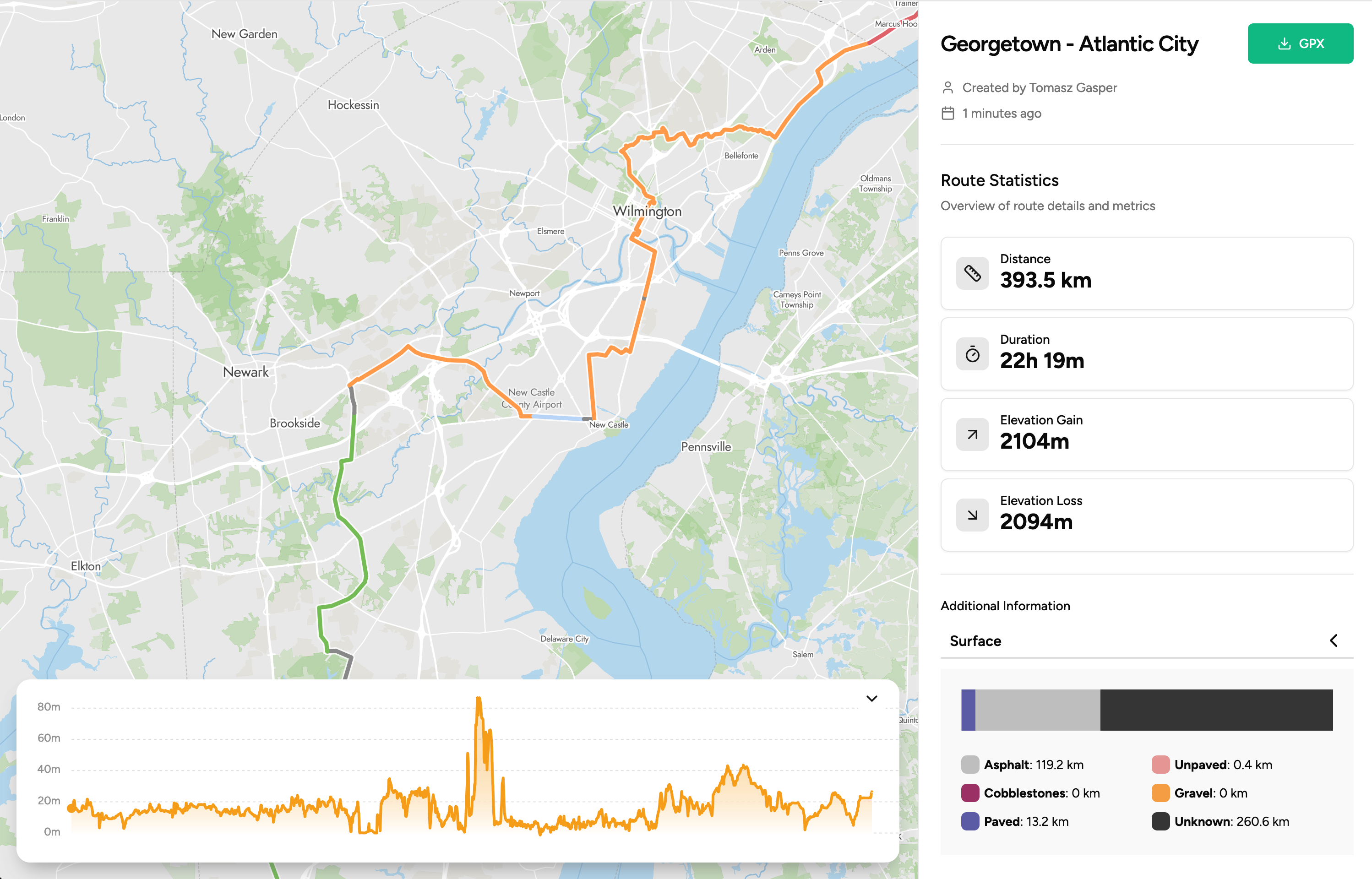 Traili Map - Bike route planner that prioritizes official bike trails media 1
