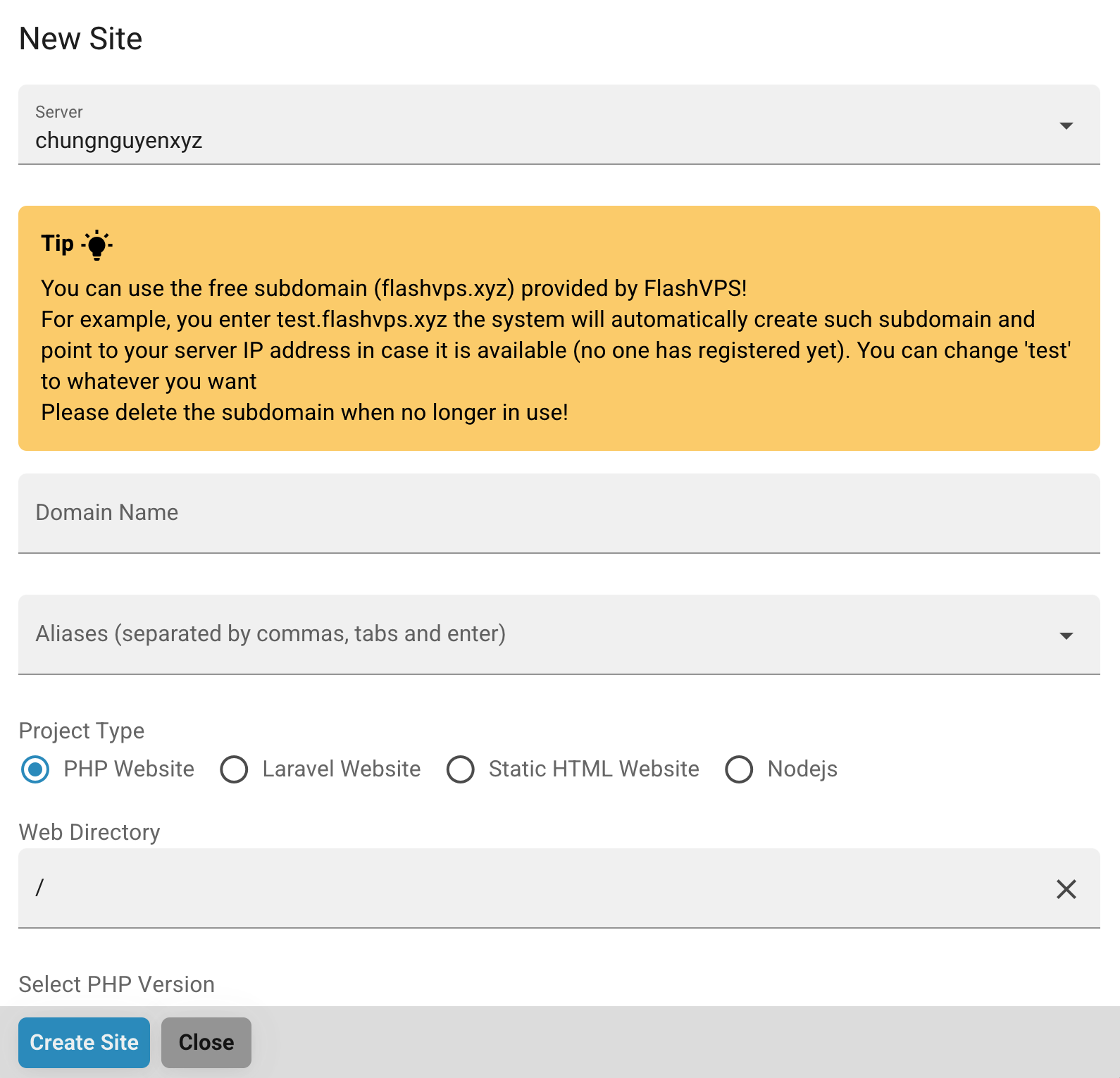 FlashVPS gallery image