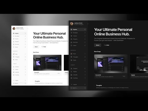 Dashfolio+ Framer Template gallery image