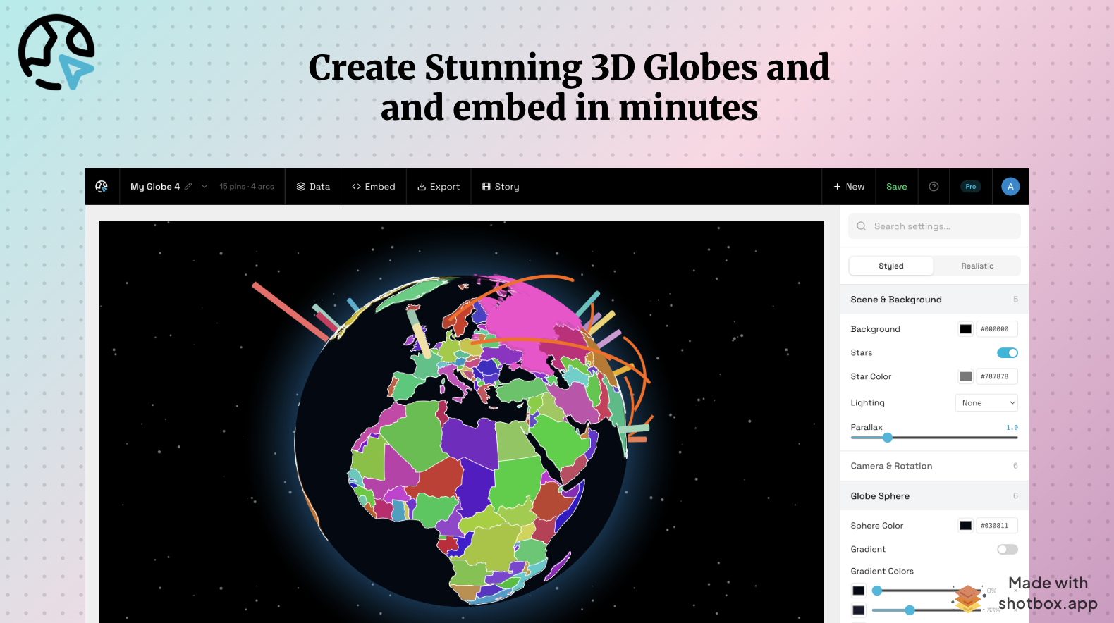 Globes.sh gallery image