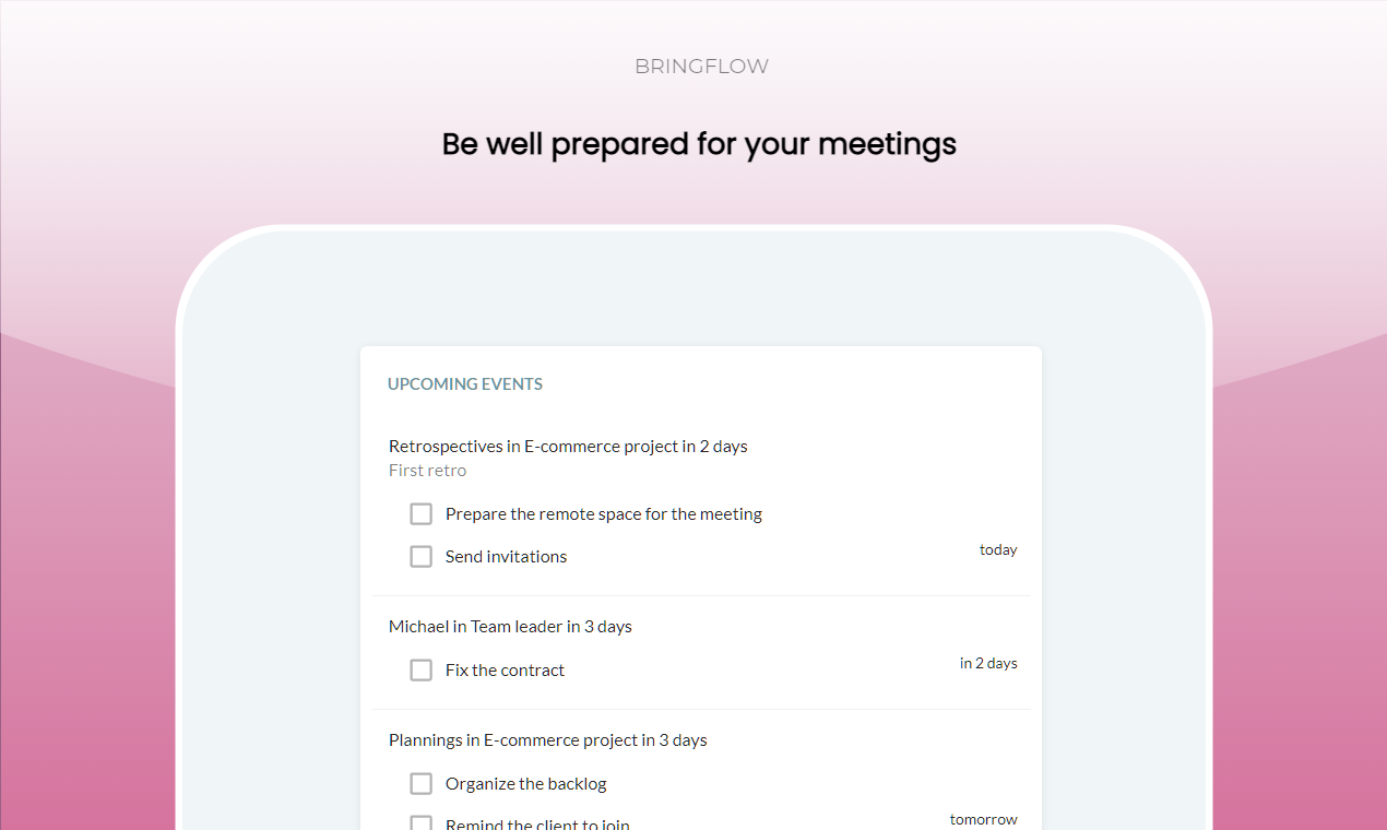 Bringflow gallery image