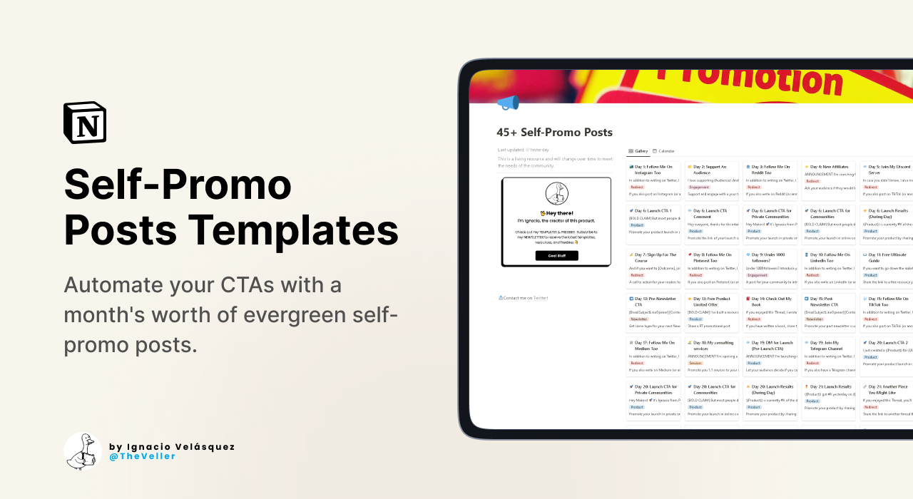 45+ Self-Promo Posts Templates media 1