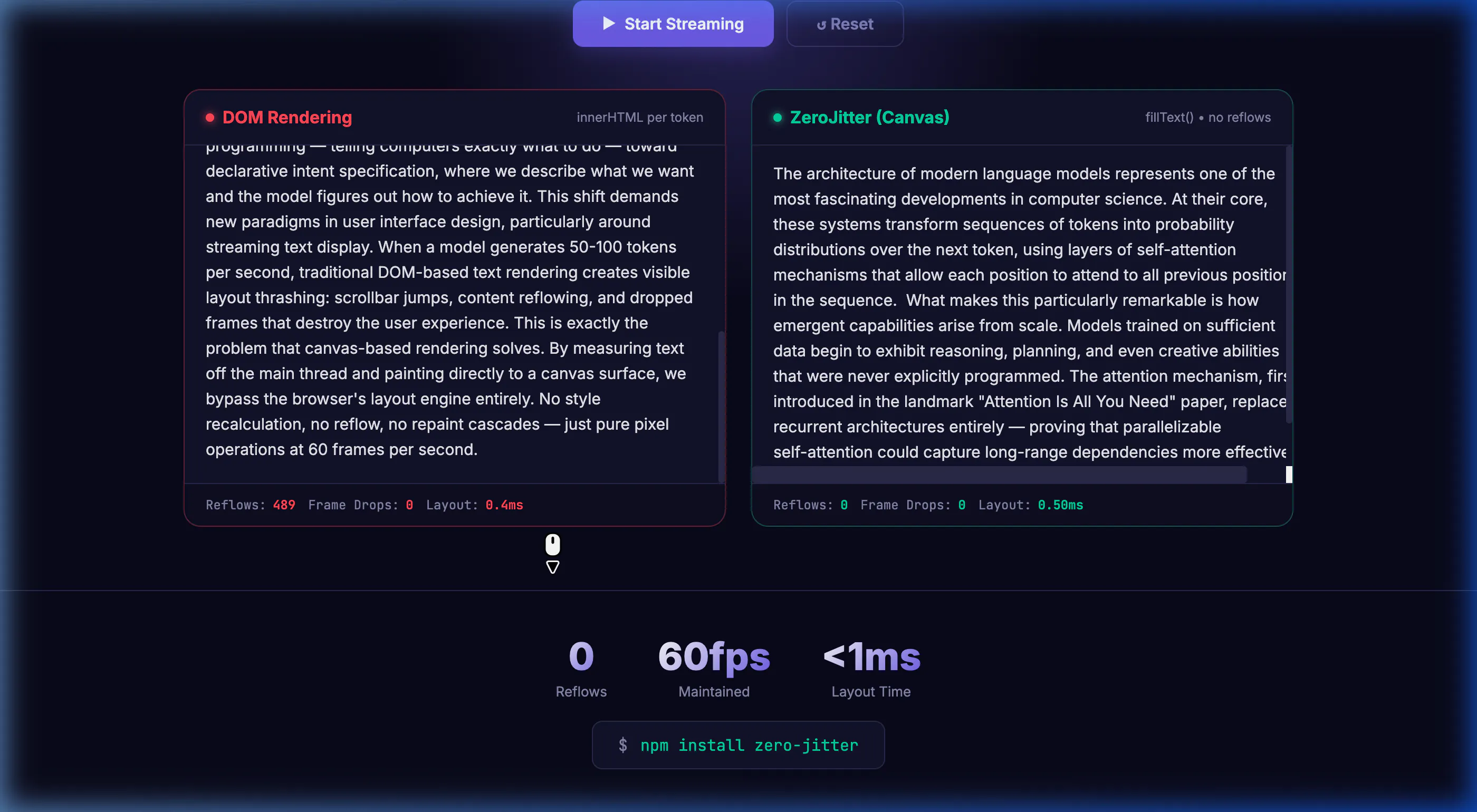 ZeroJitter 제품 배너