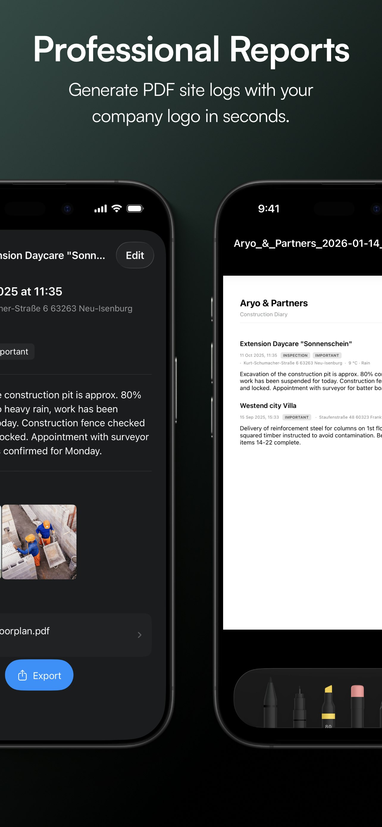 siteLog App gallery image