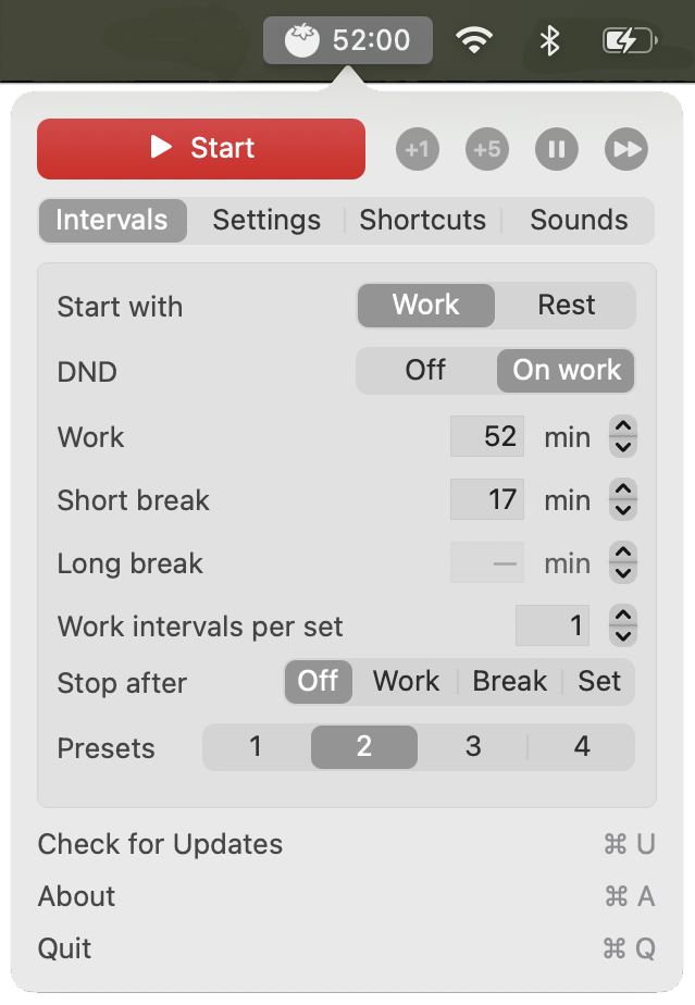 TomoBar - Flexible pomodoro timer - Screenshot 3 preview
