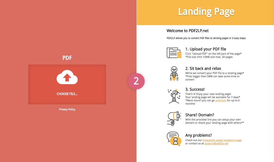 PDF 2 Landing page converter media 2
