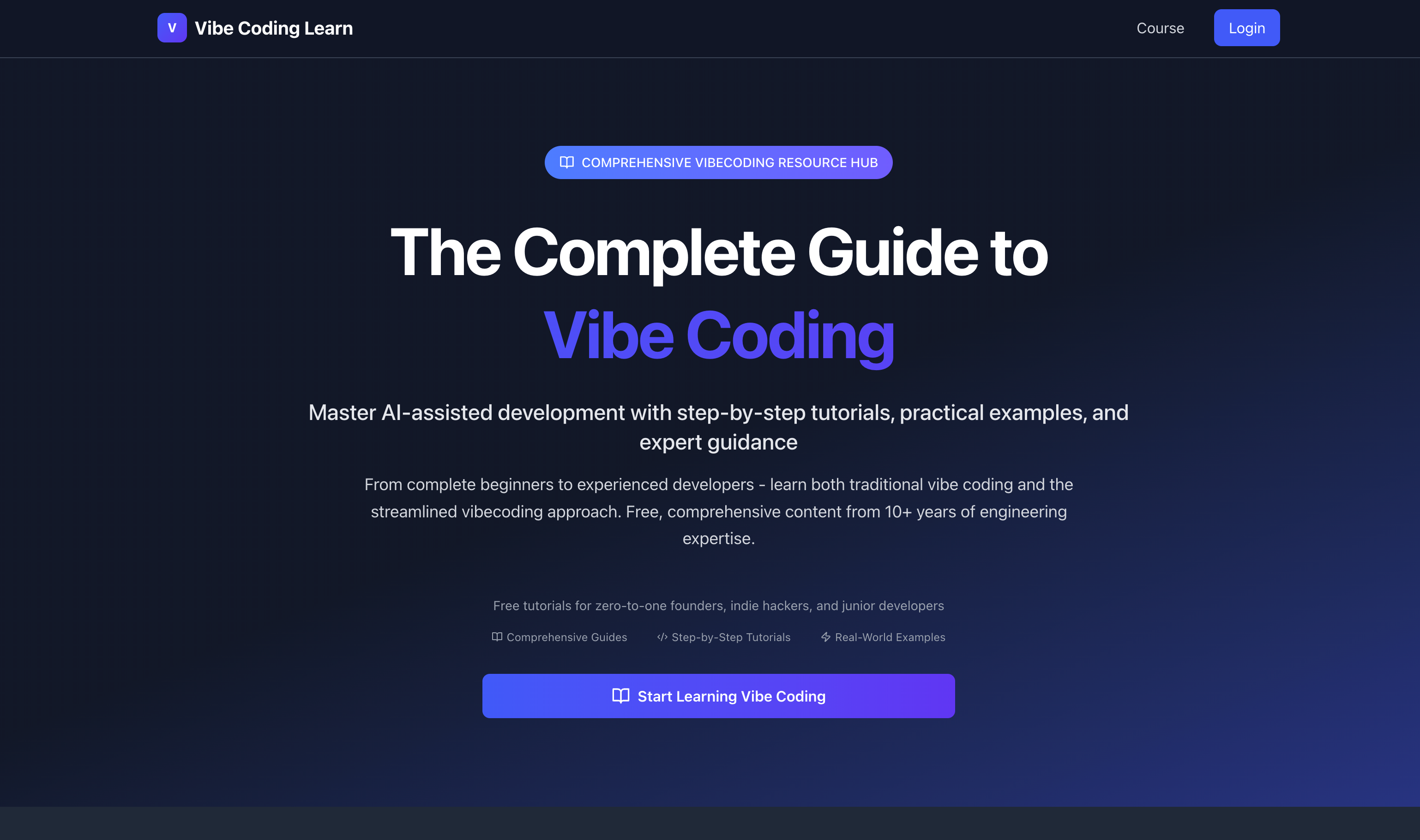 Vibe Coding Learn - The Complete Guide to Vibe Coding media 1