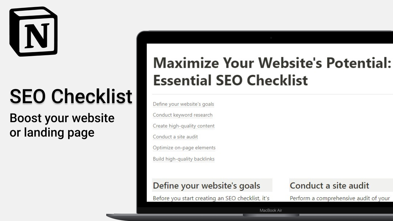 SEO Checklist: Boost your website