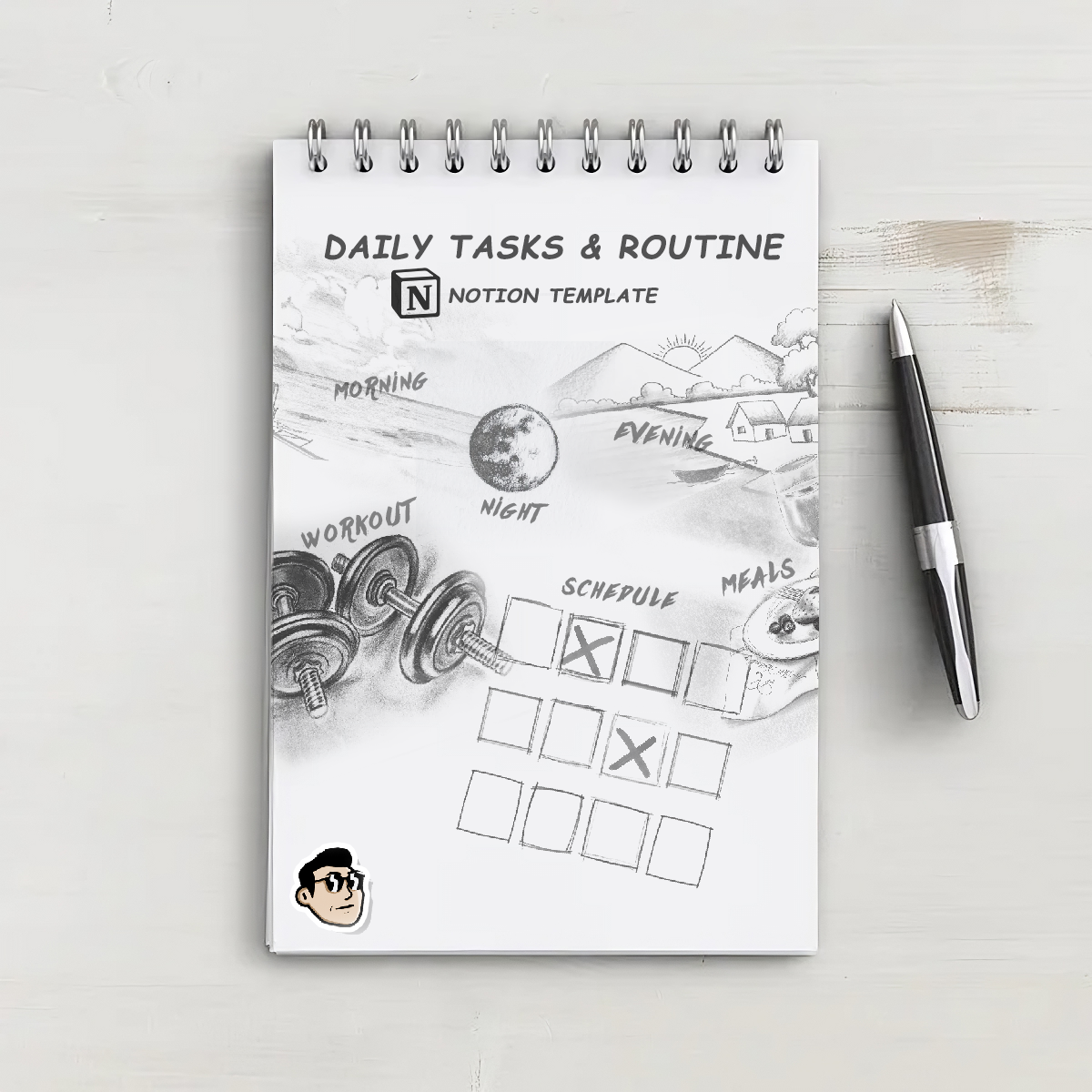 Daily Tasks & Routine -- Notion Template
