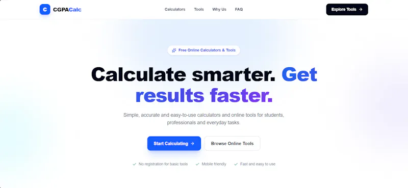 CGPACalc Online screenshot 1