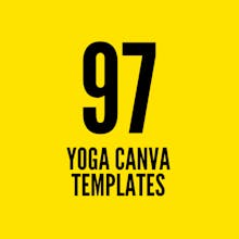 97 Yoga Canva Templates for Social Media gallery image