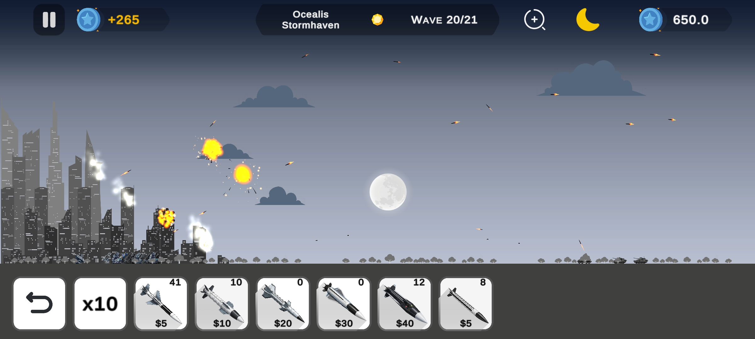Rain Of Fire: Anti-Air Defense - Main product screenshot demonstrating key features and user interface