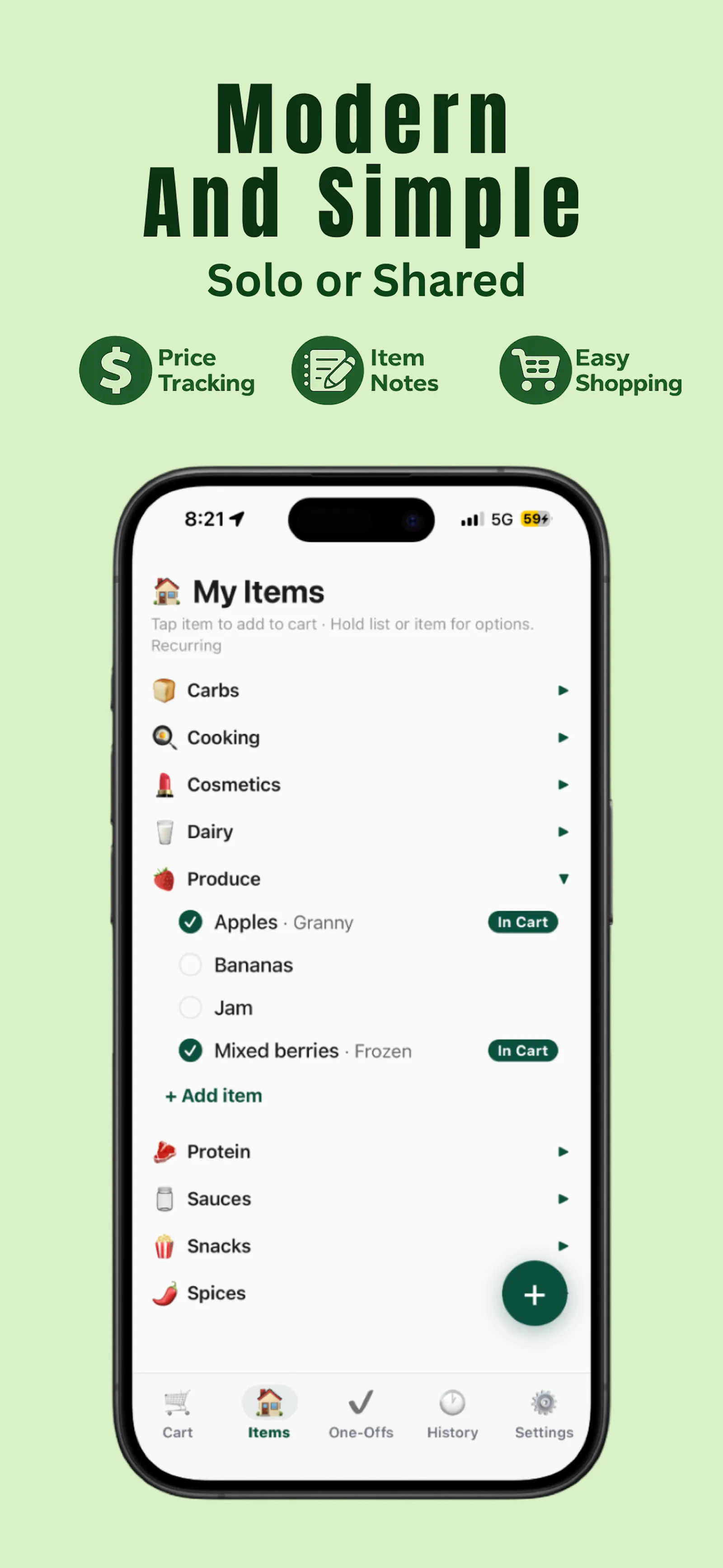 Basket Case - Grocery List screenshot 2