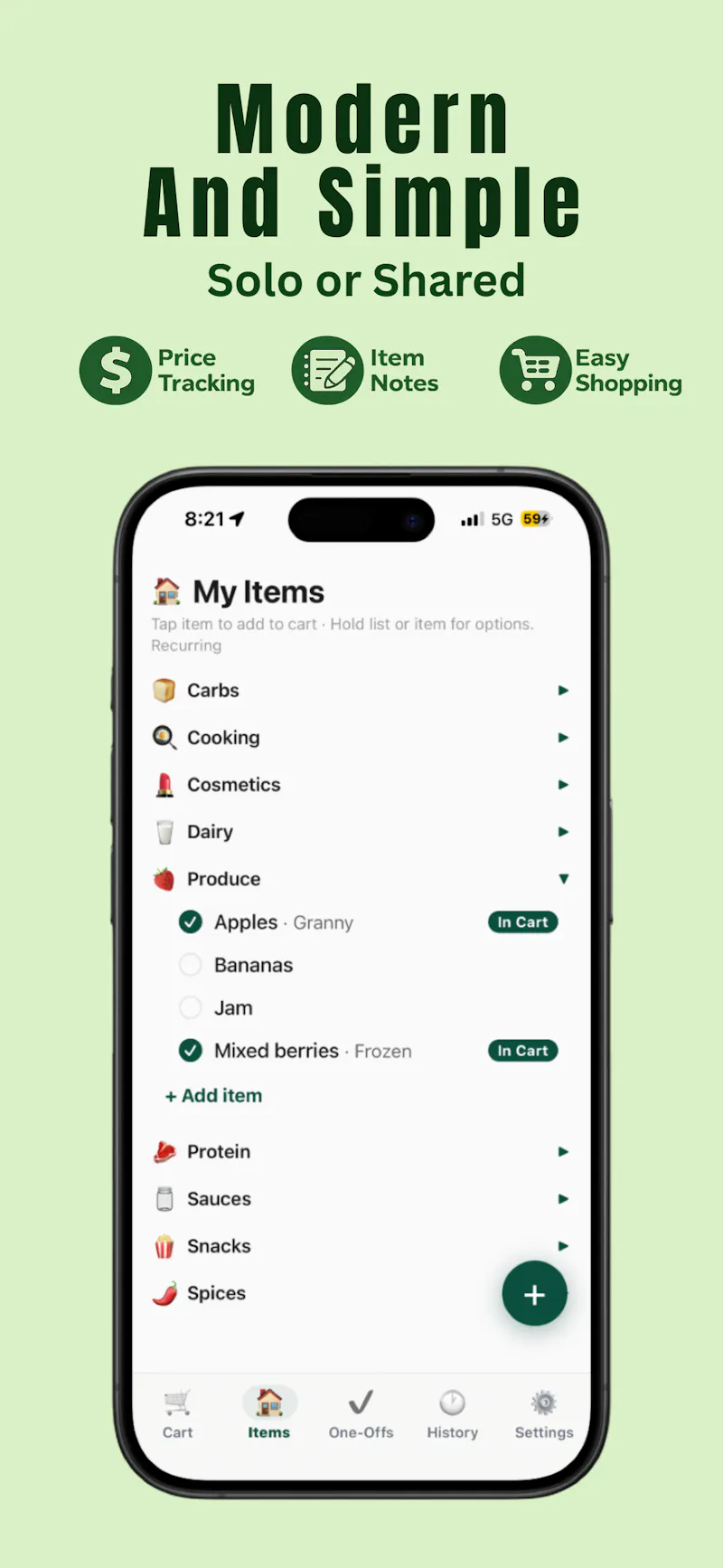 Basket Case - Grocery List screenshot 2