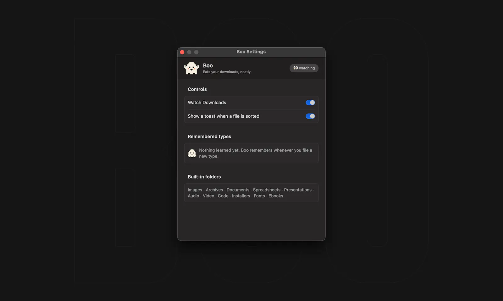 Boo screenshot 2