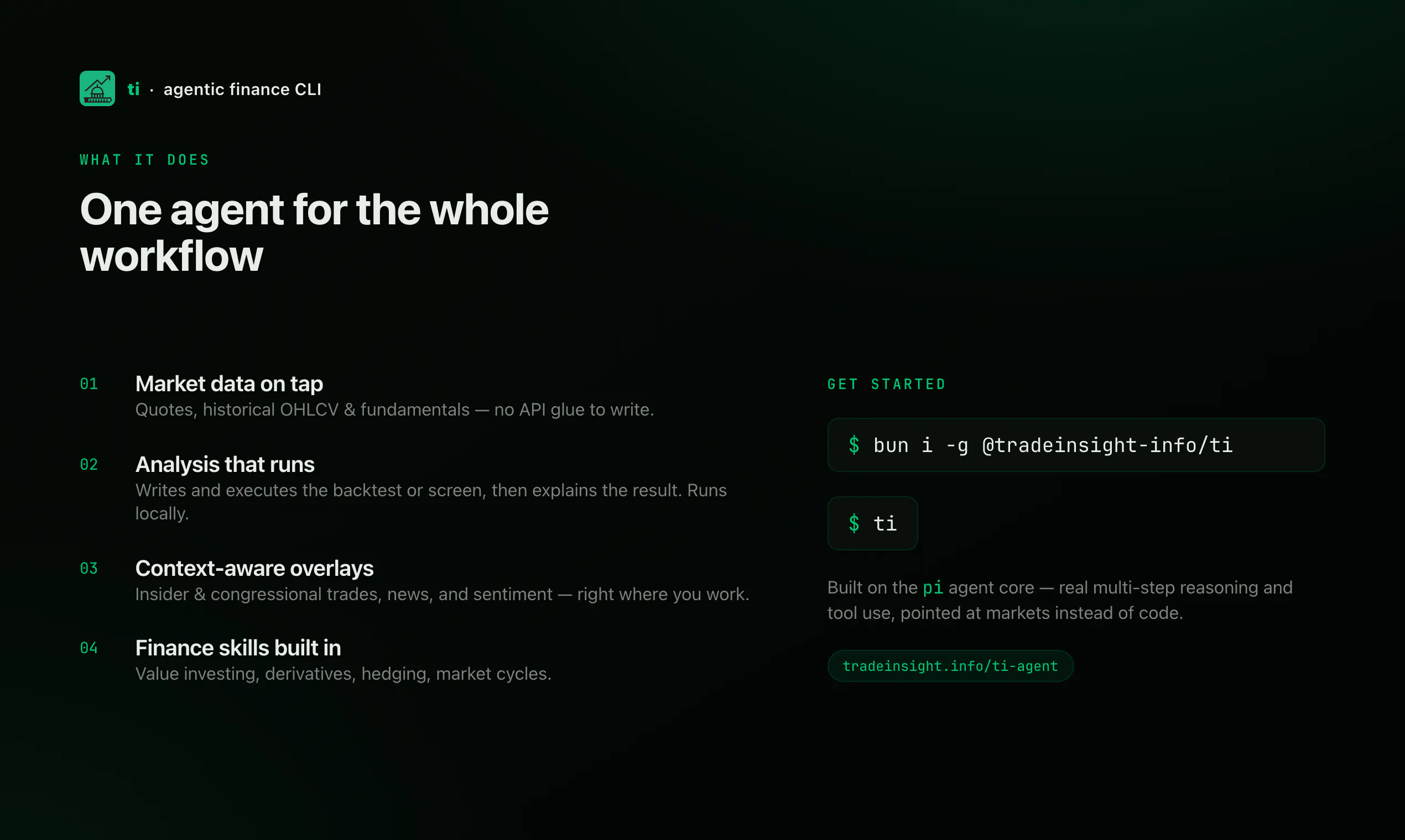 ti — AI Agent for Quants & Traders gallery image